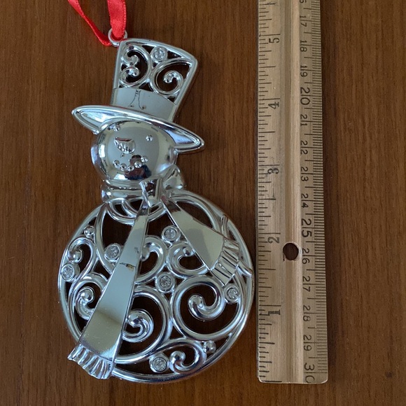 Lenox Christmas Snowman Ornament - Picture 8 of 9